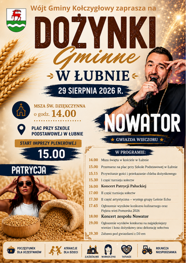 Dożynki Gminne 2026 w Łubnie