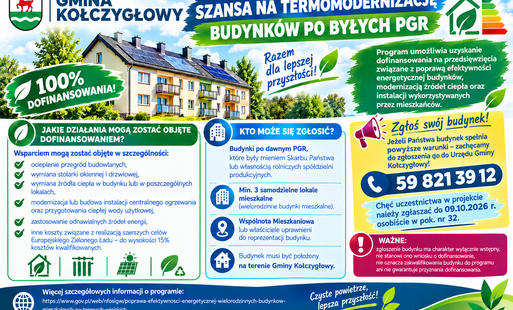 Zdjęcie do TERMOMODERNIZACJA BUDYNK&Oacute;W PO BYŁYCH PGR &ndash; NAWET 100% DOFINANSOWANIA