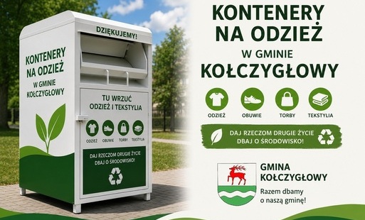 Zdjęcie do Nowe pojemniki na odzież w Gminie Kołczygłowy