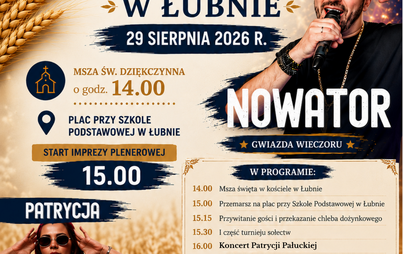 Zdjęcie do Dożynki Gminne 2026 w Łubnie